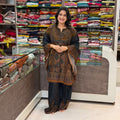 Maslin Silk Kaftan Kurti with Plazo Set