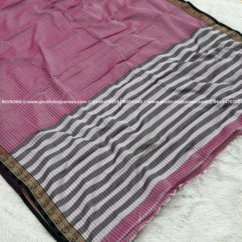 Samantha Special Cotton Checks Saree