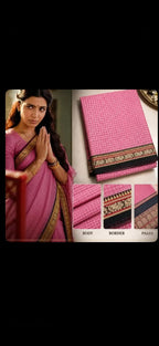 Samantha Special Cotton Checks Saree