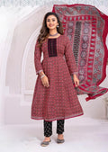 Point 8 Cotton Umbrella 3-Piece Dress Set - Marron With Black