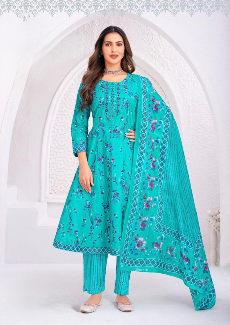 Point 8 Cotton Umbrella 3-Piece Dress Set - Morpankhi