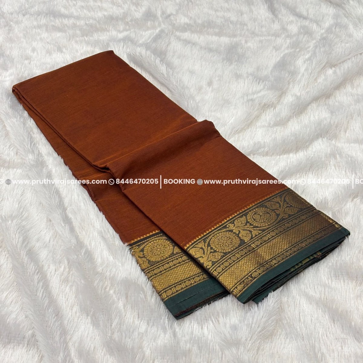 Best Kanchi Cotton Saree –  Browne