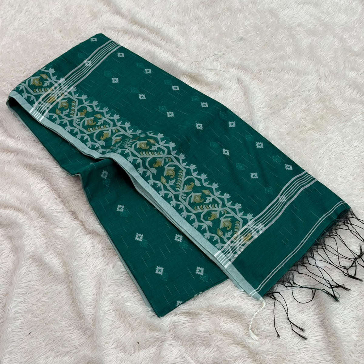 Silk Jacquard Saree- Rama