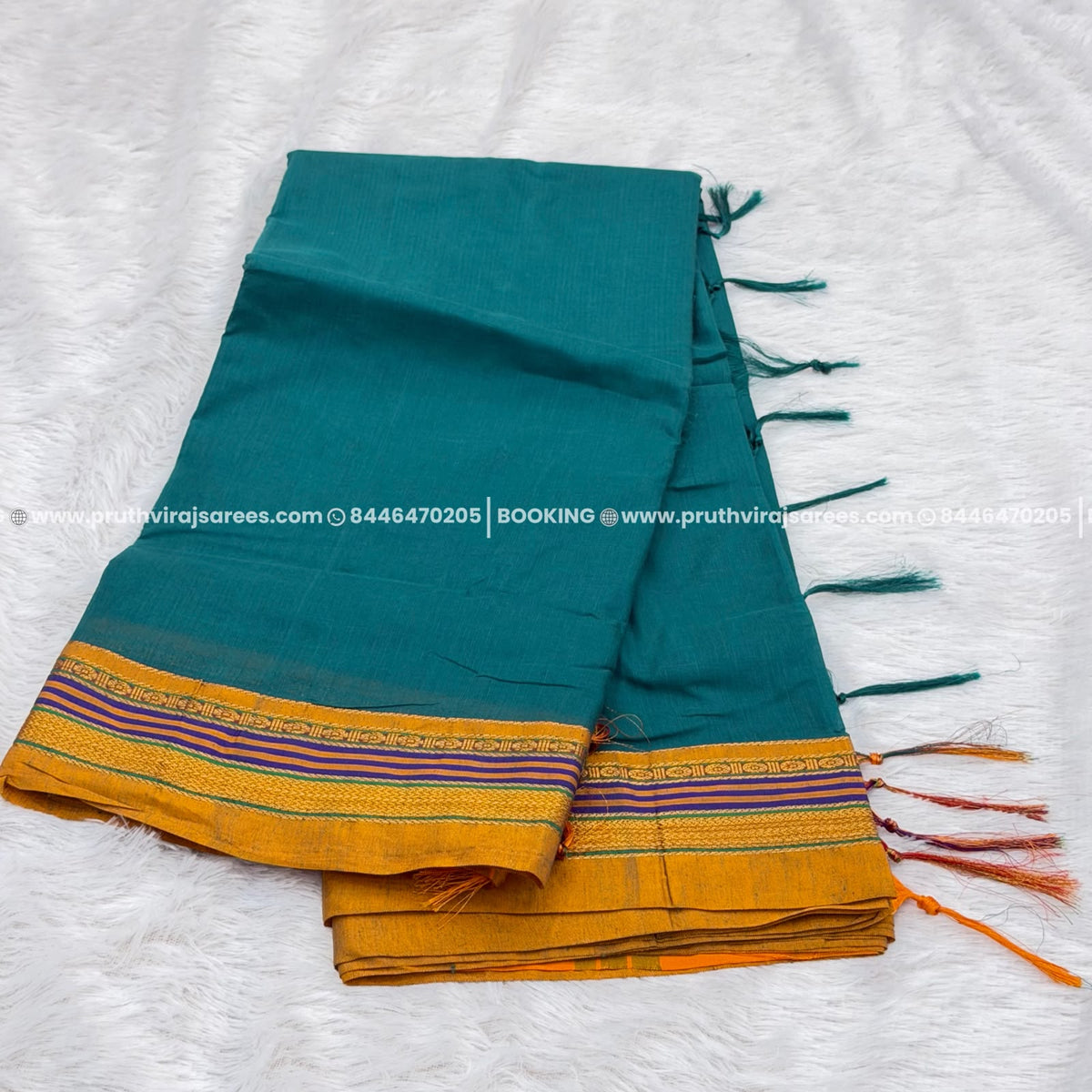 Cotton Irkal Saree – Morpankhi