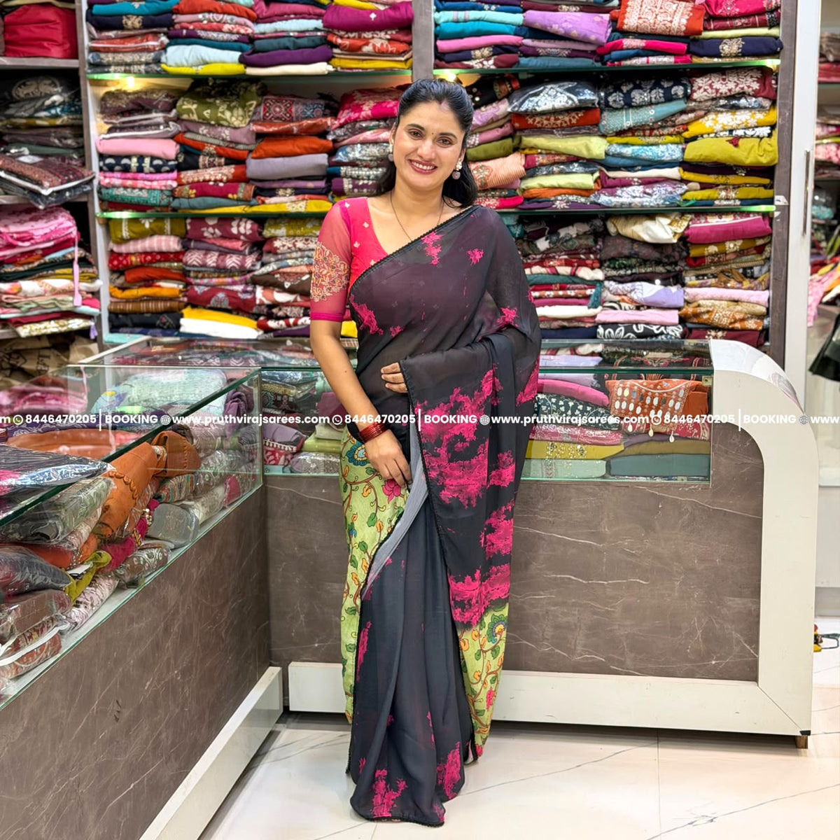 Soft Star Georgette Designer Saree