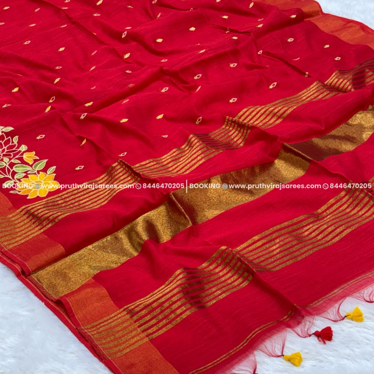 Naina Saree - Red