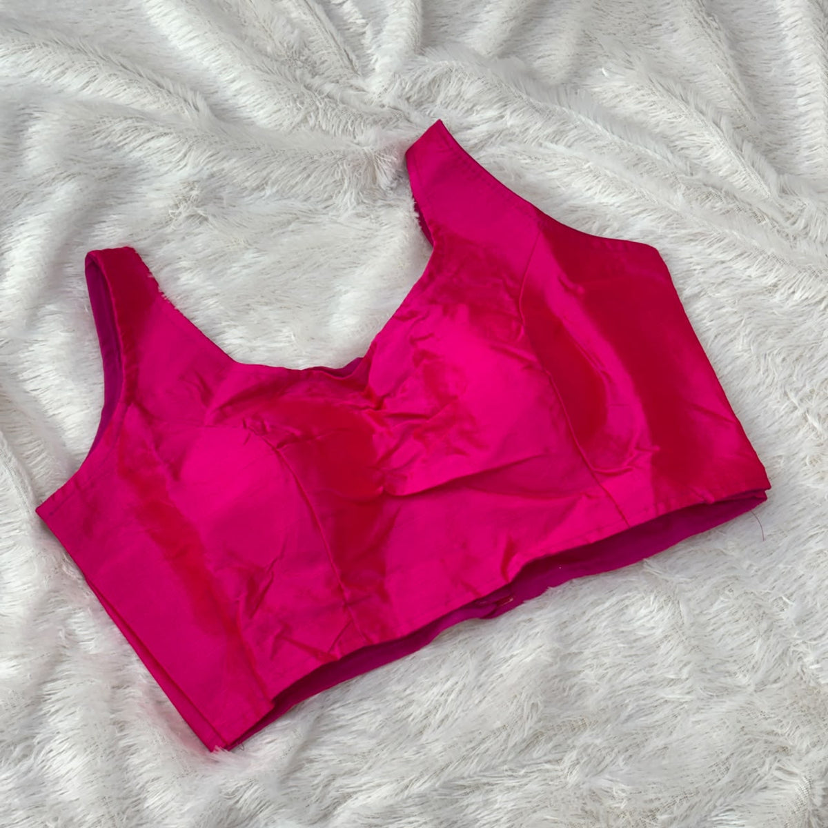 Ready - made Blouse - Dark Pink