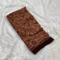 Asavari  Gorgette Saree  - Coffee