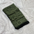 Asavari  Gorgette Saree  - Green