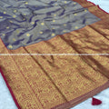 Premium Tishu Chanderi Saree - Light Levender