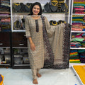 Point 8 Brand Cotton Dress Set - Cream