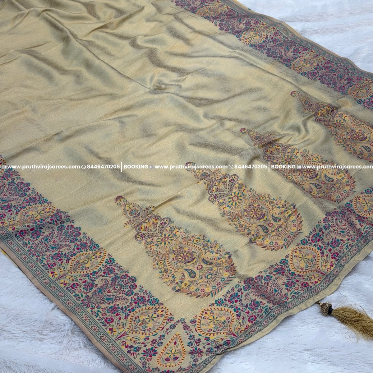 Brocade Pashmina Saree