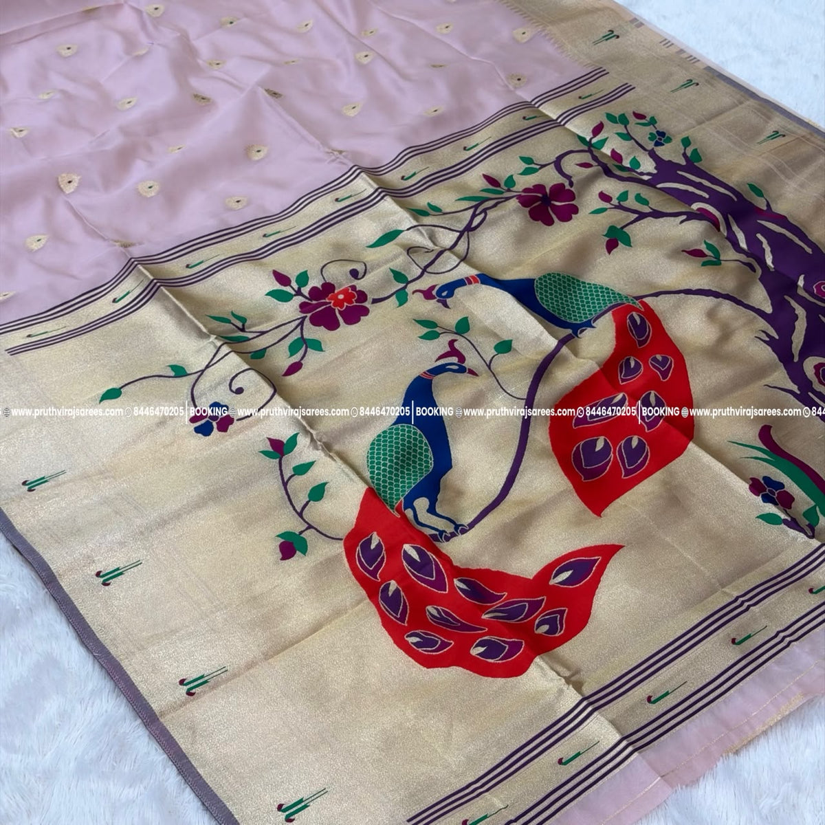 Morani Bambu Organza Saree - Levender