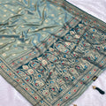 Kathpadar Shalu Designer Saree - Blue