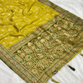 Kathpadar Shalu Designer Saree - Yellow
