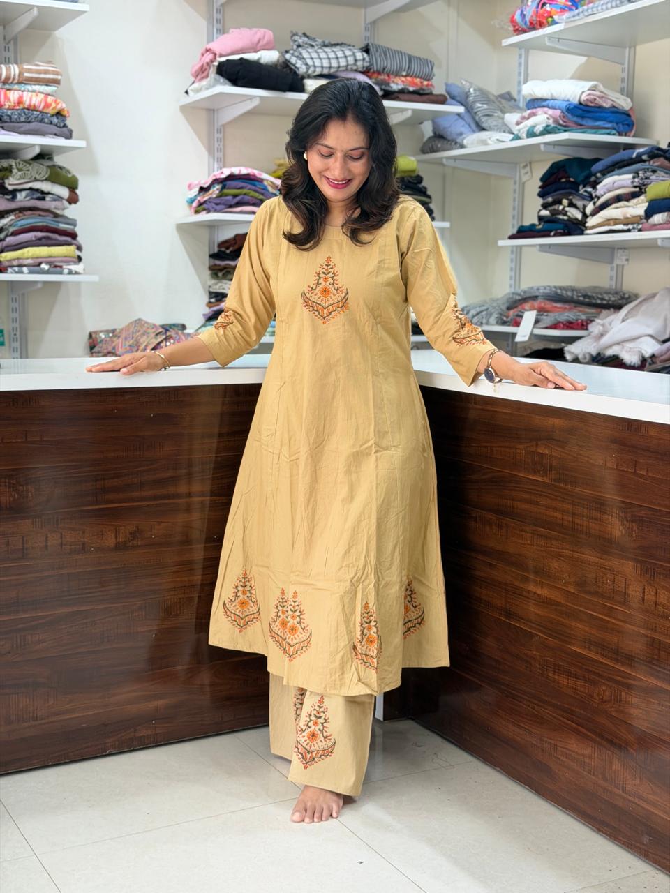 Cream Cotton Cord Set