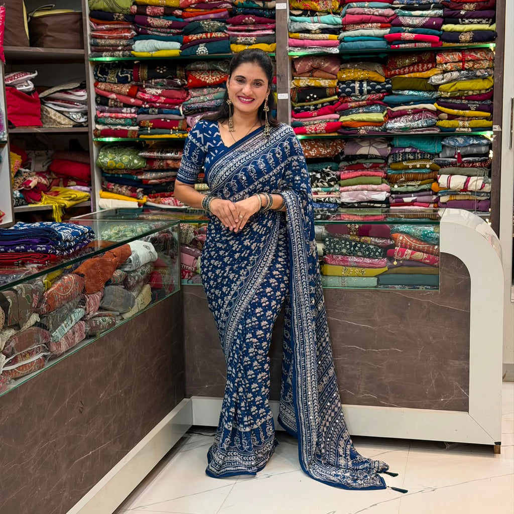 Karina Georgette Printed Saree