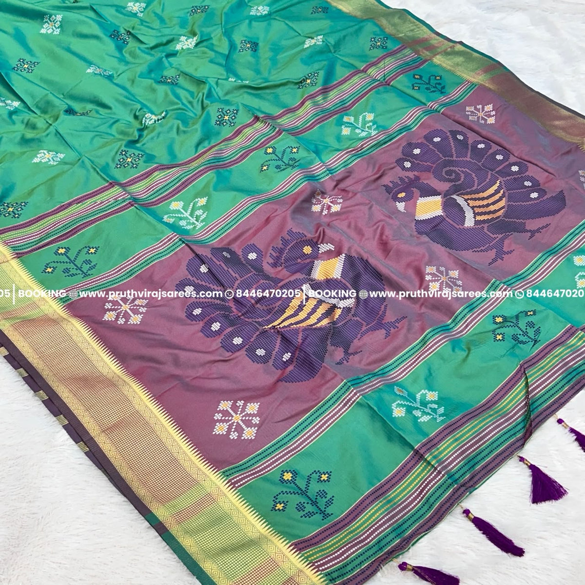 Patola Paithani Saree_rama with anjiri