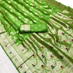 Taxshila Ambar Saree-Parrot