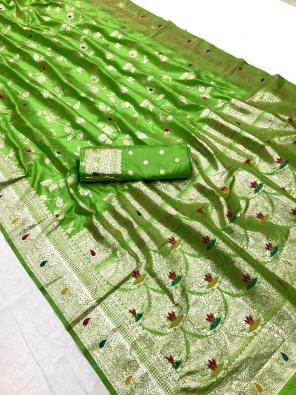Taxshila Ambar Saree-Parrot