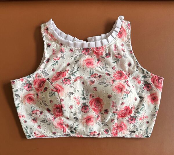 Hakoba highneck Blouse - BaigePeach