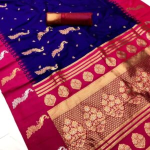 Mor paithani - RoyalBlue