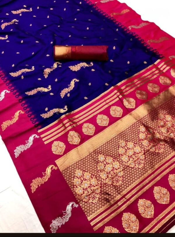 Mor paithani - RoyalBlue