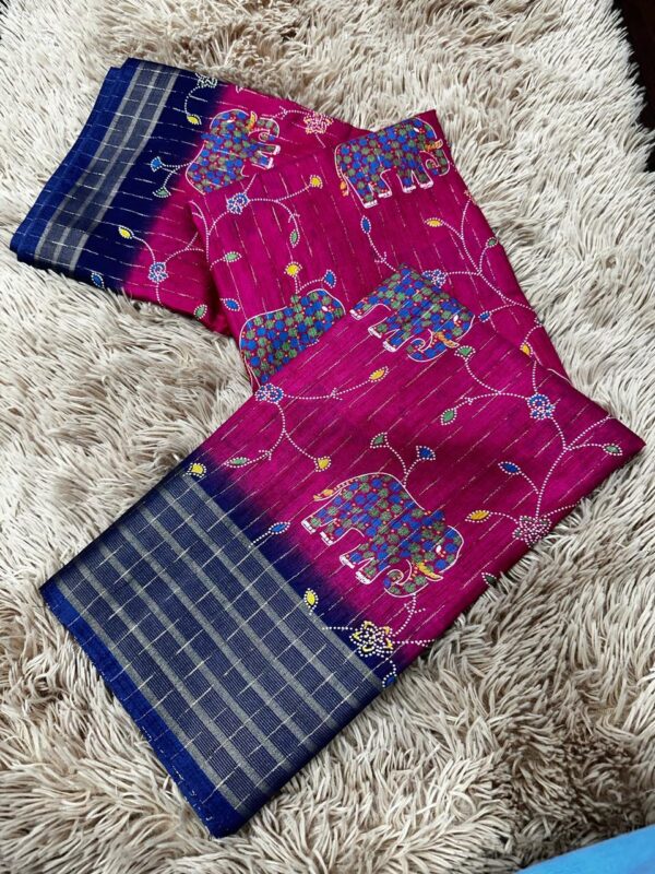 Malai Silk Saree Pink