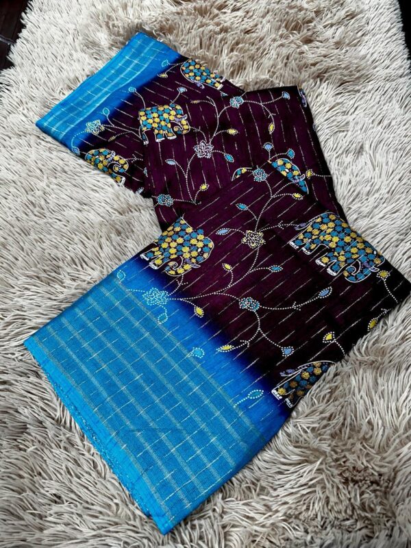 Malai Silk Saree Wine