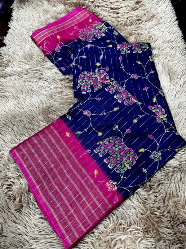 Malai Silk Saree NavyBlue