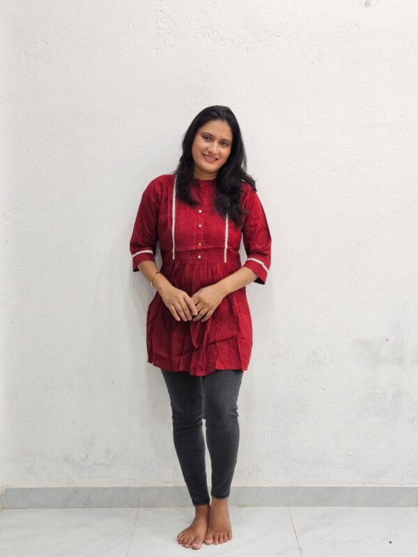Short Kurti-Maroon