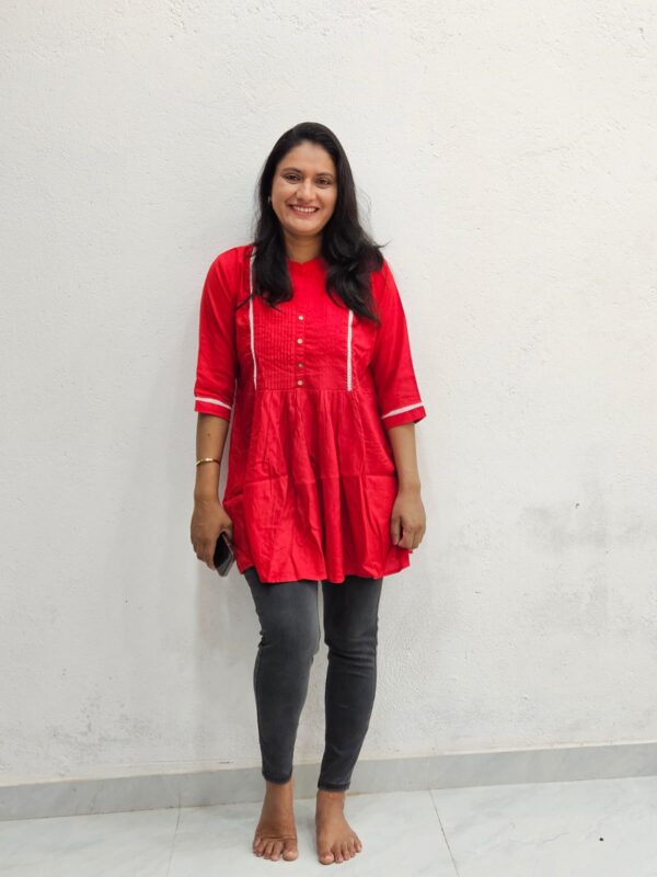 Short Kurti-Red