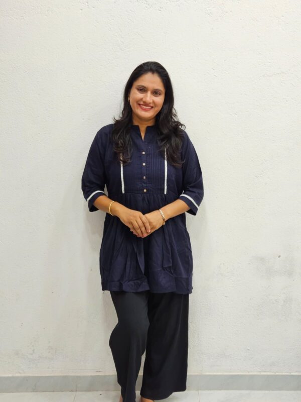 Short Kurti-NavyBlue