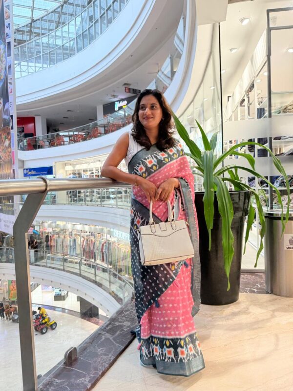 Cottone linene saree
