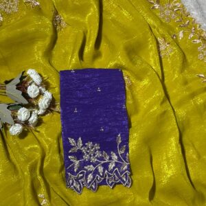 Spece Silk Designer Saree Parrot