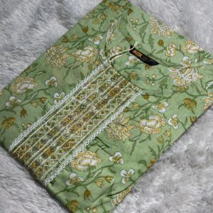 Cotton Kurti_Pista