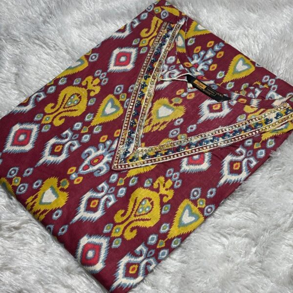 Cotton Kurti_Maroon