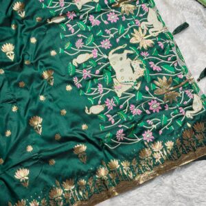 Gomata Kamal Pushp Paithani_Green