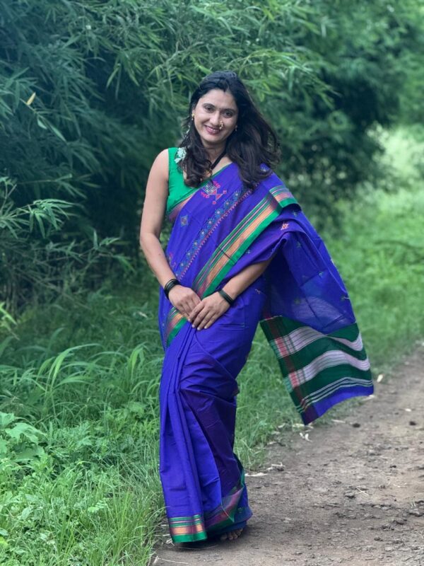 Rakumai Saree Magenta color