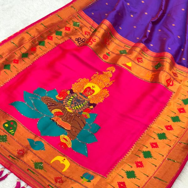 Mahalaxmi paithani : Purple