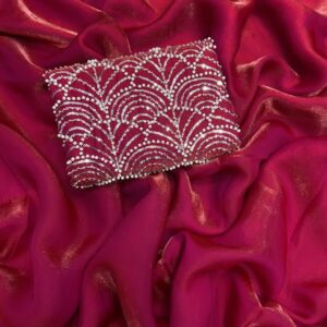 Space Silk Saree – Pink