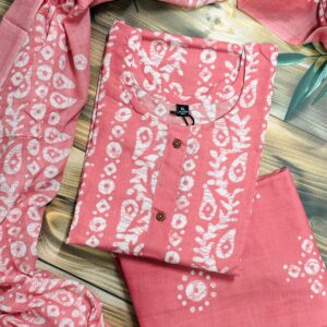 Cotton Jute Batik Dress 3-Piece Set –  : Aboli
