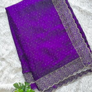 designer saree: magenta