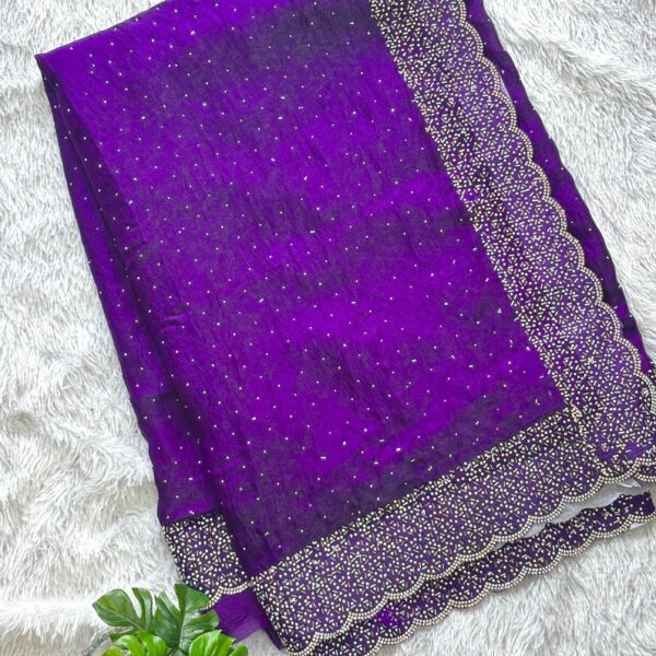 designer saree: magenta