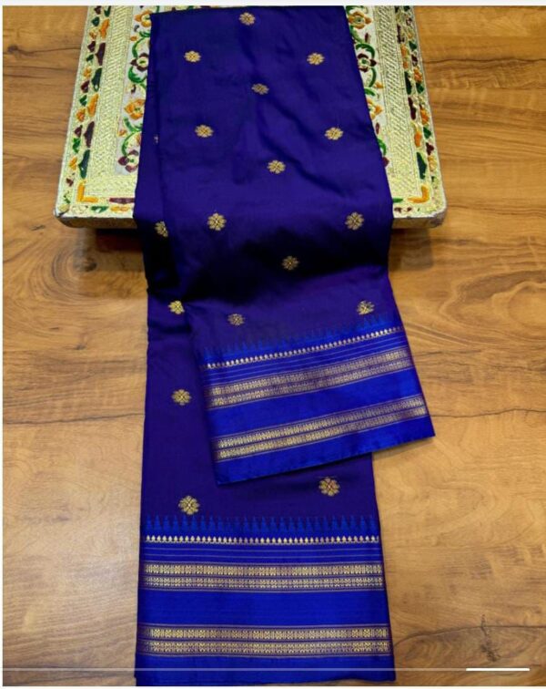 Narayanpeth Saree : Royal Blue