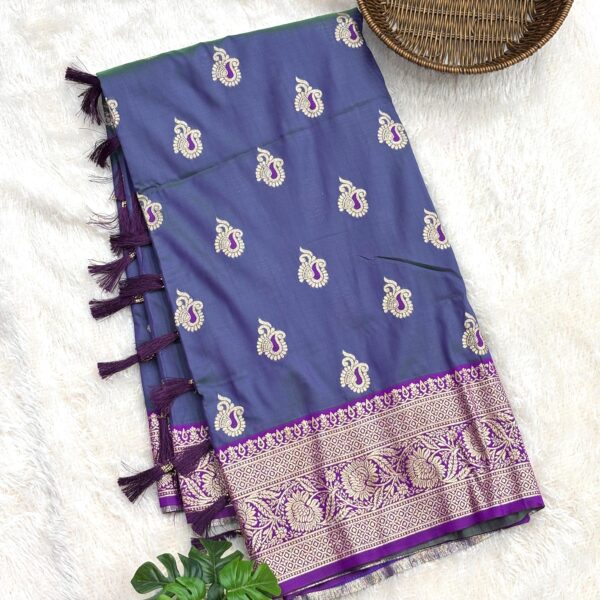 Gaurai Soft Silk Saree – blue
