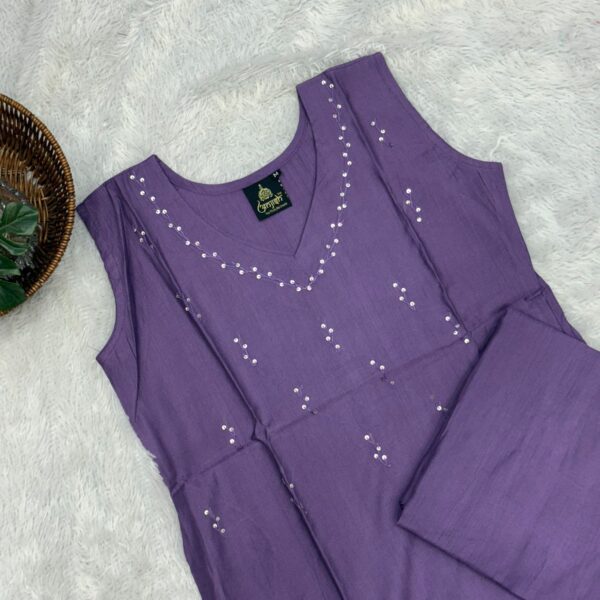 Women's Vertical Cord Set: Lavender