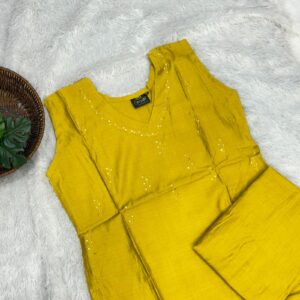 Women's Vertical Cord Set: Yellow