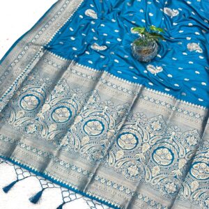 Banarasi Silk Saree Muga Silk : Morpankhi