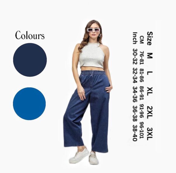Baggy High-Waisted Wide-Leg Dark blue Jeans